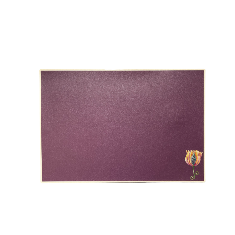 Placemat oranje bloem