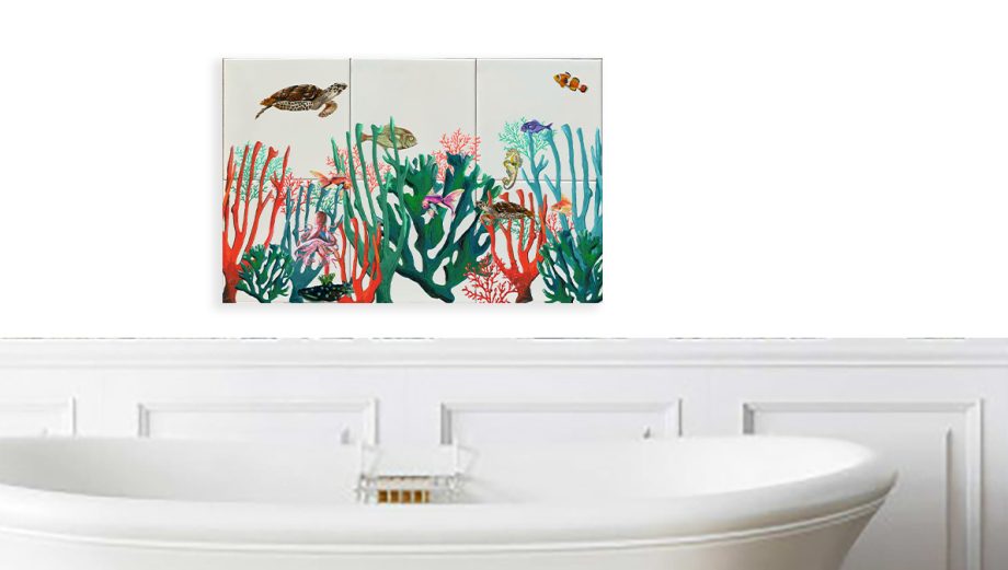 Tegeltableau onderwater